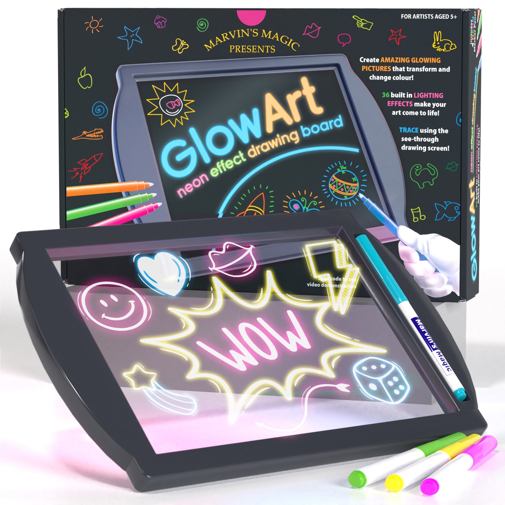 Marvin's Magic Glow Art - Black | MMG-009-B